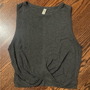 Charcoal Gray Alo Yoga Top